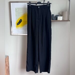 Zara high waist wide leg pant trousers